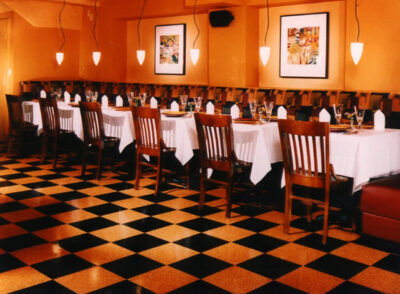 Classic Dark - Cork Tile Flooring - Restaurant
