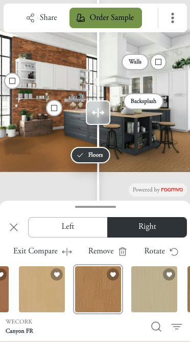 Cork Flooring Visualizer - Mobile