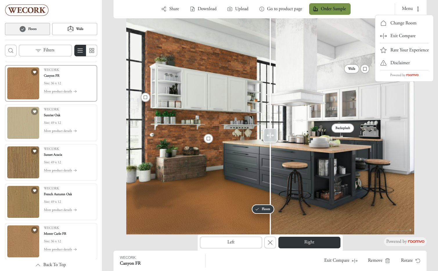Visualize Cork Floors - Compare
