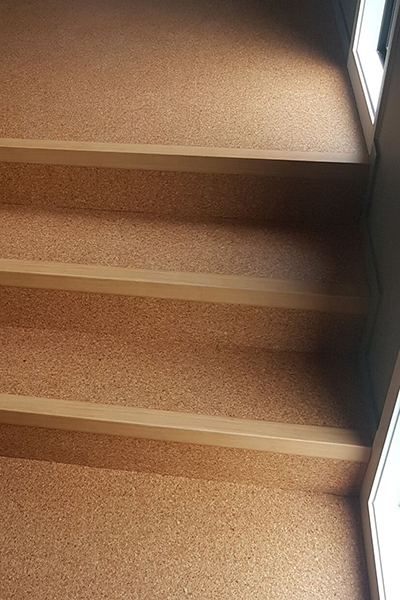 Cork Rolls Floor - Stairs