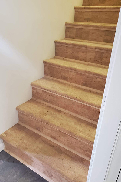 Cork Rolls Floor - Stairs