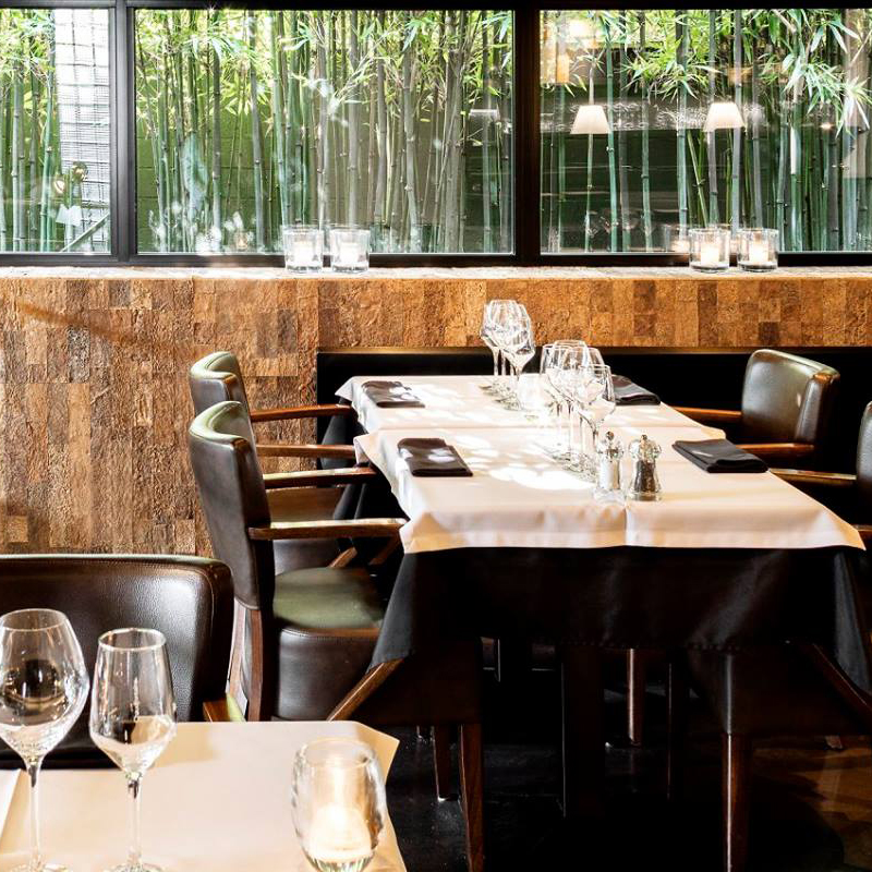 Sustainable Wall Covering Bark - Restaurant