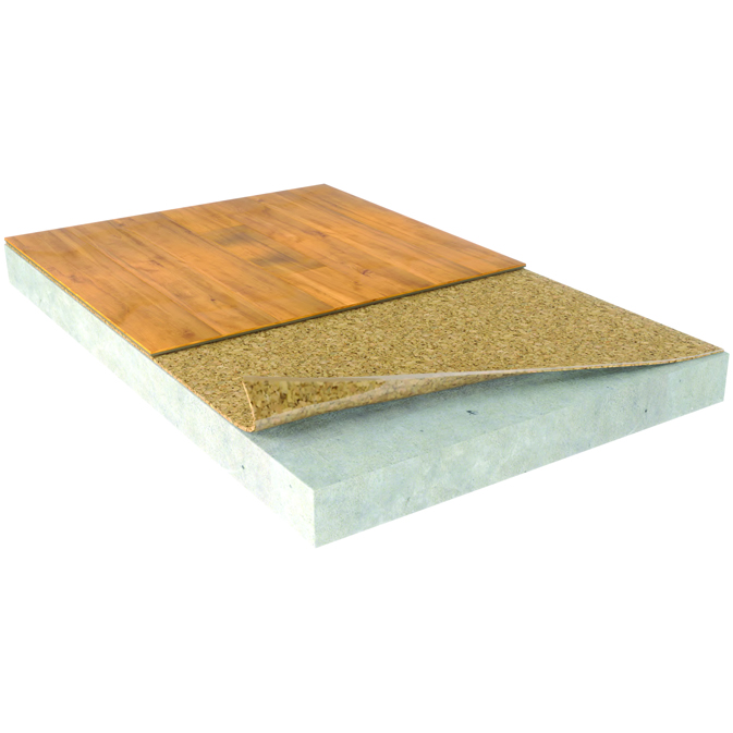 Warm & Quiet Cork Underlayment with Vapor Barrier