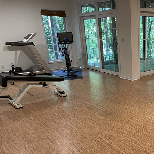 Cork Flooring - Home Gym - Canyon