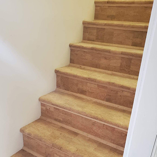 Cork Flooring - Stairs - Pear