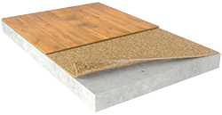 WECU Cork Underlayment - Warm & Quiet 2mm with Vapor Barrier Swatch