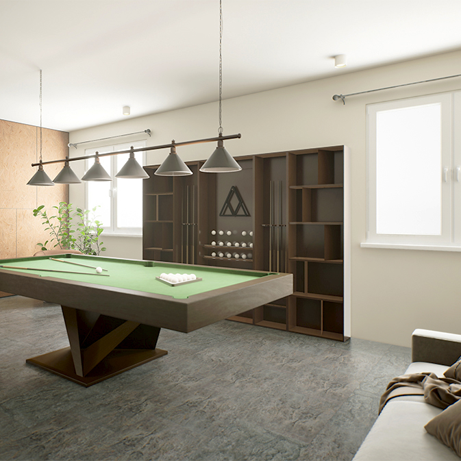 Serenity Hearth Slate - Game Room